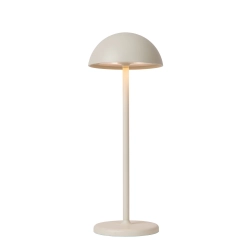 JOY Zewnętrzna lampa stołowa ładowana przez USB Ø 11,5 cm LED Dim. 1x1,5W 3000K IP54 biały 15500/02/31 Lucide - zdjęcie