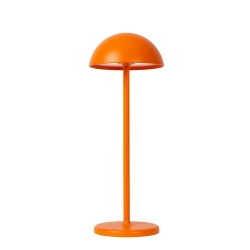 JOY Zewnętrzna lampa stołowa ładowana przez USB Ø 11,5 cm LED Dim. 1x1,5W 3000K IP54 Orange 15500/02/53 Lucide - zdjęcie