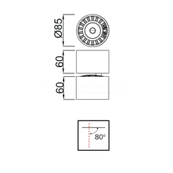 Lampa spot Columbretes 3000K C0085MA - zdjęcie dodatkowe 1
