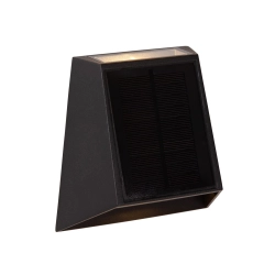 LUTON Kinkiet zewnętrzny solarny LED 1x1W 2850K/3150K IP65 Czujnik ruchu czarny 15815/01/30 Lucide - zdjęcie produktu