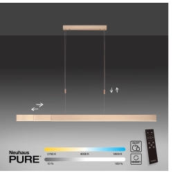Lampa wisząca Pure-moto Matowy Mosiądz 2525-60 Paul Neuhaus - zdjęcie dodatkowe 1