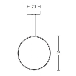 1612 PENDANT 24W LED Zambelis Lights