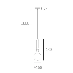 Lampa wisząca LA SPEZIA P01329BR CosmoLight - zdjęcie dodatkowe 1