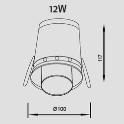 Lampa spot Mantra Garda 4000K 6403MA - zdjęcie dodatkowe 1