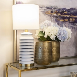 Lampa stołowa COASTAL T01026BR-WH CosmoLight - zdjęcie dodatkowe 1