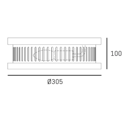 Plafon FUNCHAL C03163BK IP44 CosmoLight - zdjęcie dodatkowe 1