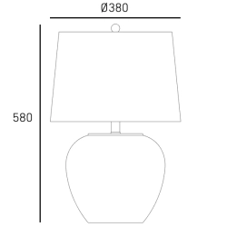 Lampa stołowa ROSETTE T01876BK-WH CosmoLight - zdjęcie dodatkowe 1