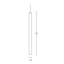 17008 HOTEL PENDANT LED WHITE Zambelis Lights