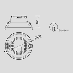 Lampa wpuszczana Mantra Medano 21W 3000K 6395MA - zdjęcie dodatkowe 1