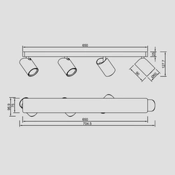 Lampa spot Mantra Sal 6280MA - zdjęcie dodatkowe 1