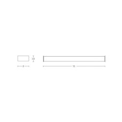180041 WALL LIGHT 16W 3000K CHROME IP44 Zambelis Lights