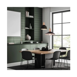 180085 PENDANT LIGHT 1XE27 BLACK-WOOD Zambelis Lights