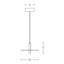 18139-W PENDANT LIGHT LED 7W WHITE Zambelis Lights