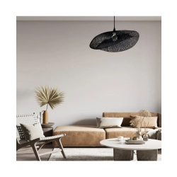 19108 PENDANT LIGHT 1XE27 BAMBOO BLACK Zambelis Lights