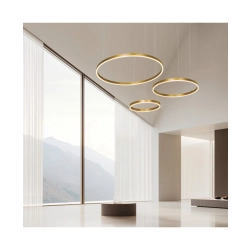 1956 PENDANT LIGHT 126W 3000K BRUSHED GOLD FOR INDOOR SPACES Zambelis Lights