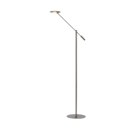 ANSELMO Lampa podłogowa LED Dim. 1x9W 3000K Satin Chrome 19766/09/12 Lucide - zdjęcie produktu