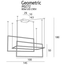 Lampa wisząca Geometric P0272 MaxLight - zdjęcie produktu