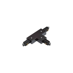 1F T łącznik lewy czarna z opcja zasilania 230V R12273 Rendl light studio - zdjęcie produktu