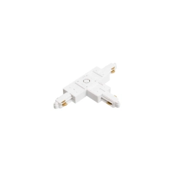 1F T łącznik prawy biała z opcja zasilania 230V R12275 Rendl light studio - zdjęcie produktu