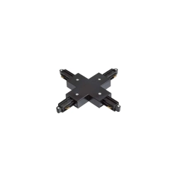1F X łącznik czarna z opcją zasilania R12279 230V Rendl light studio - zdjęcie produktu