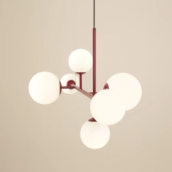 DIONE 6 RED WINE 1092K15 Nowoczesna lampa wisząca #colours Aldex - zdjęcie produktu