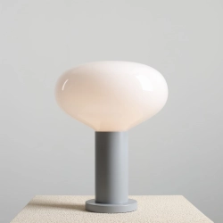 LAMPKA BIURKOWA FLO SZARY M (opal glass) 7000B22_M Aldex - zdjęcie dodatkowe 1