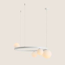 Lampa wisząca GARDA 5 RING BIAŁY 1099F_R Aldex - zdjęcie dodatkowe 1