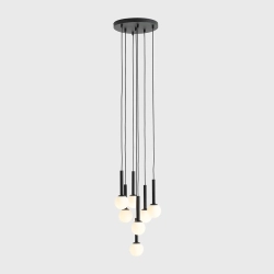 RIU 7 ALL CZARNY 1117T1 Nowoczesna lampa wisząca Aldex - zdjęcie produktu