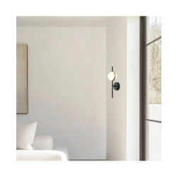 2003 LED SCONCE 8W ALUMINIUM - METAL- ACRYLIC, BLACK & GOLD Zambelis Lights