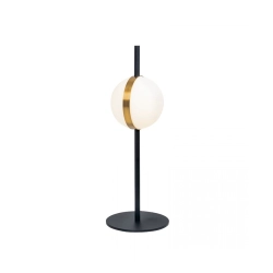 2004 TABLE LIGHT 8W ALUMINIUM - METAL - ACRYLIC, BLACK - GOLD FOR INTERIOR SPACES Zambelis Lights