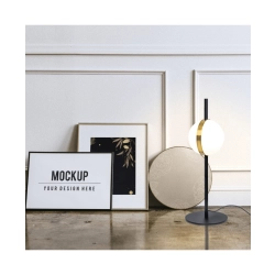 2004 TABLE LIGHT 8W ALUMINIUM - METAL - ACRYLIC, BLACK - GOLD FOR INTERIOR SPACES Zambelis Lights