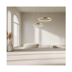 2006 PENDANT LIGHT 34W 3000K ALUMINIUM-ACRYLIC BRUSHED GOLD MATT FOR INDOOR SPACES Zambelis Lights