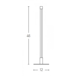20118 TABLE LAMP LED 8W 3000K ALUMINIUM BLACK Zambelis Lights