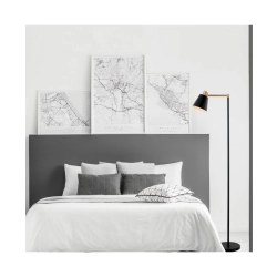 20216 FLOOR LAMP E27 MAX 25W ALUMINUM BLACK -GOLD ON/OFF SWITCH FOR INDOOR SPACES Zambelis Lights