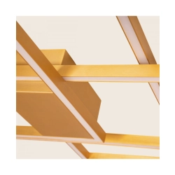 2022 CEILING LIGHT 52W 3000K ALUMINIUM & ACRYLIC GOLD MAT SHADE Zambelis Lights