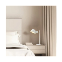 20222 TABLE LAMP E27 MAX 25W METAL - ALUMINUM WHITE - GOLD SHADES ON/OFF SWITCH Zambelis Lights