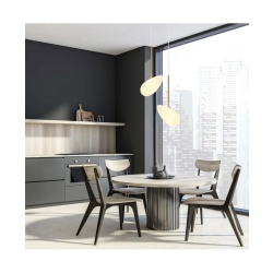 20255 LED PENDANT LIGHT 5W 3000K MATT OPAL WHITE GLASS BRASS METAL Zambelis Lights