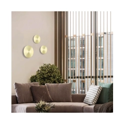20350 SCONE LED 3000K 10W BRUSHED BRASS Zambelis Lights