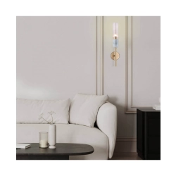 20352 WALL LIGHT 1XG9 MAX 9W MARBLE-GLASS GOLD MATT Zambelis Lights