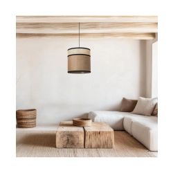 20354 PENDANT BURLAP 1XE27 MAX 25W NATURAL Zambelis Lights
