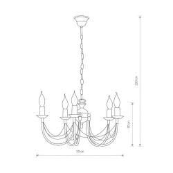 Lampa wisząca ARES V zwis 205 Nowodvorski - zdjęcie dodatkowe 1