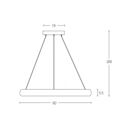 2053 PEDANT LIGHT 50W 3000K , ALUMINUM & ACRYLIC MATT WHITE FOR INDOOR SPACES Zambelis Lights