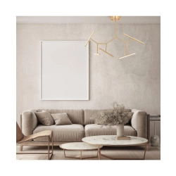 2071 CEILING LIGHT 49W 3000K ALUMINUM & SILICON GOLD MATT Zambelis Lights