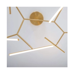 2073 CEILING LIGHT 69W 3000K ALUMINUM & SILICON GOLD MATT Zambelis Lights