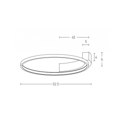 2077 CEILING LIGHT 39W 3000K ALUMINUM&SILICON SANDY WHITE Zambelis Lights