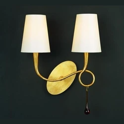 Lampa ścienna Mantra Paola Gold 3547MA - zdjęcie produktu