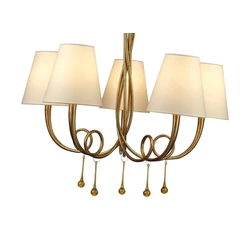 Lampa wisząca Mantra Paola Gold 6206MA - zdjęcie dodatkowe 1