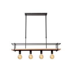 MILONGA Lampa wisząca 4xE27 czarny 21432/04/30 Lucide - zdjęcie produktu