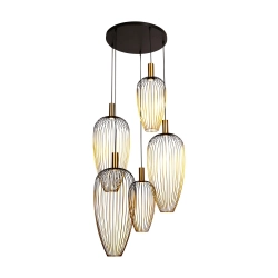 AURELIE Lampa wisząca – Złota – 5xGU10 – 25W 21442/15/10 Lucide - zdjęcie produktu