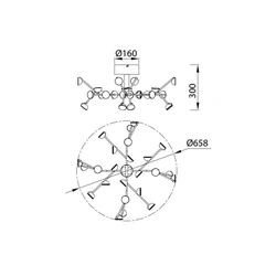 Lampa sufitowa Mantra Adn 6416MA - zdjęcie dodatkowe 1